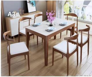 T08高级长方桌，胡桃色  1.35米带炉一桌四椅650元，现货11套。 - 秦皇岛28生活网 qhd.28life.com